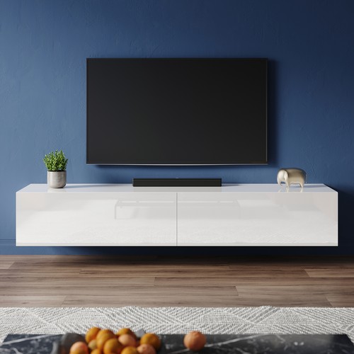 Wall floating white high gloss - wall,
