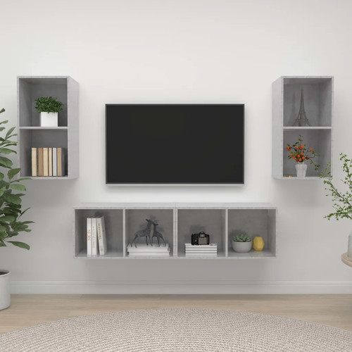 Walplus concrete grey floating - concrete,