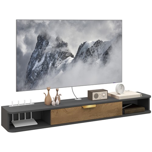 Homcom 140 floating - tv, unit