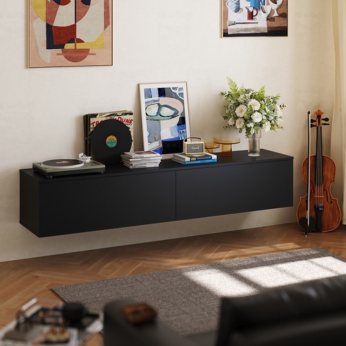 Wooden wall mounted floating - wall,