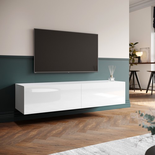 White floating unit cabinet - white,