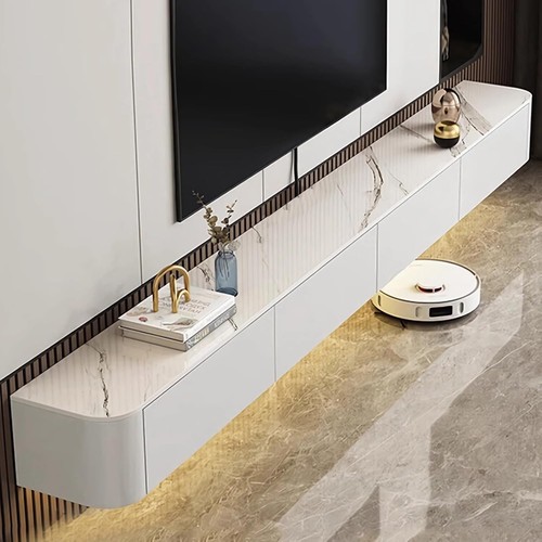 160cm white faux marble - 160cm,